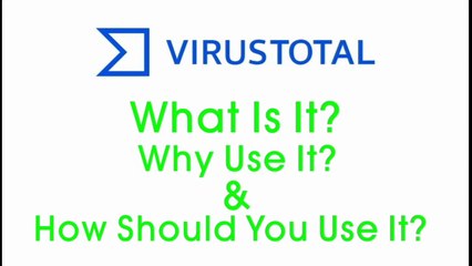 Internet Reality Check 7: VirusTotal - What It Is & How to Use It