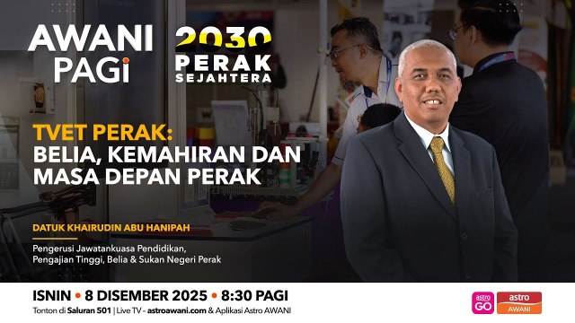 AWANI Pagi: TVET Perak | Belia, kemahiran dan masa depan Perak