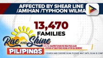 Higit 13,000 pamilya, naapektuhan ng mga pag-ulan dulot ng shear line, amihan at Bagyong #WilmaPH ayon sa NDRRMC