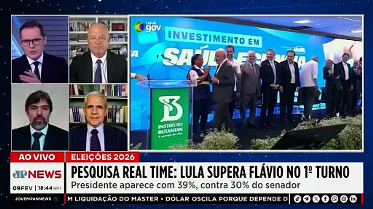 Disputa aberta? Lula abre vantagem sobre Flávio no 1º turno, diz pesquisa