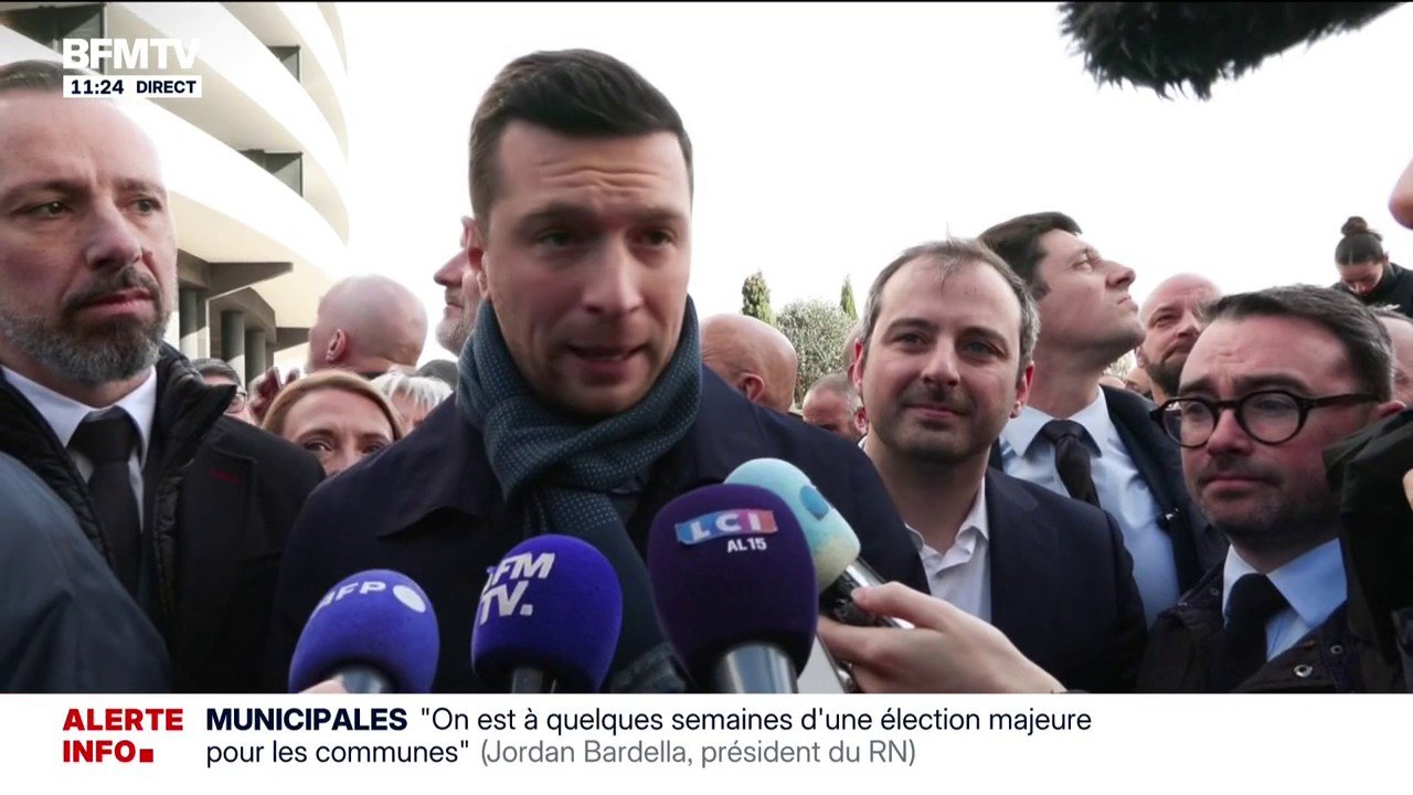 Présidentielle 2027: "Je souhaite que [Marine Le Pen] puisse porter nos couleurs", affirme Jordan Bardella