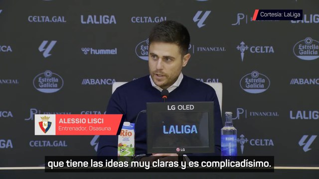 Lisci reconoce que Osasuna no mereció ganar contra el Celta