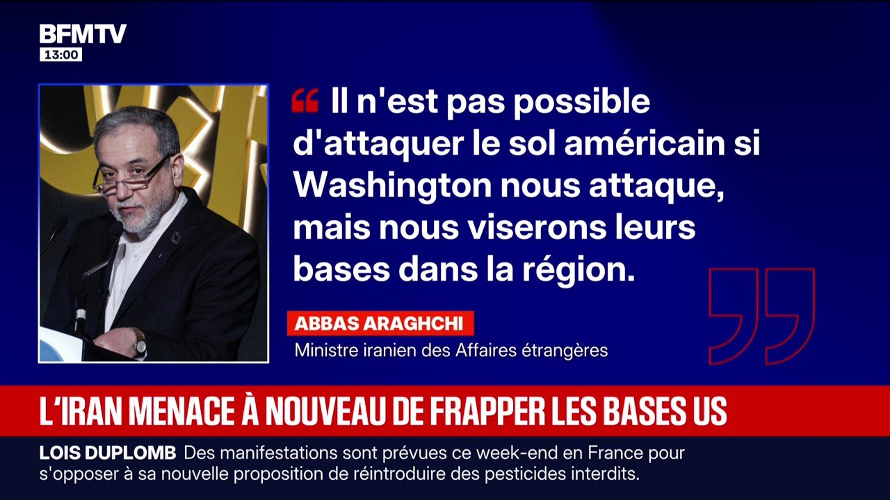 L'Iran menace à nouveau de frapper les États-Unis