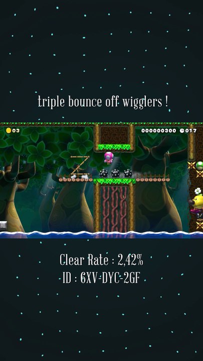 triple bounce off wigglers !