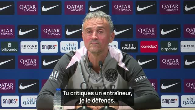 PSG - Luis Enrique : "Tu critiques De Zerbi, je le défends !"