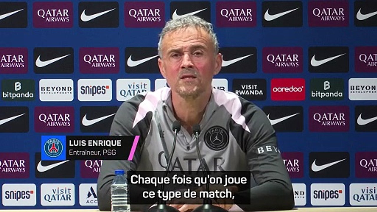PSG - Luis Enrique adresse un message aux supporters : "Profitez du match, pas de violences !"