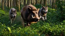 Forest Chase Survival – Wolves vs Boar