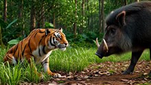 Jungle Ambush – Tiger vs Wild Boar