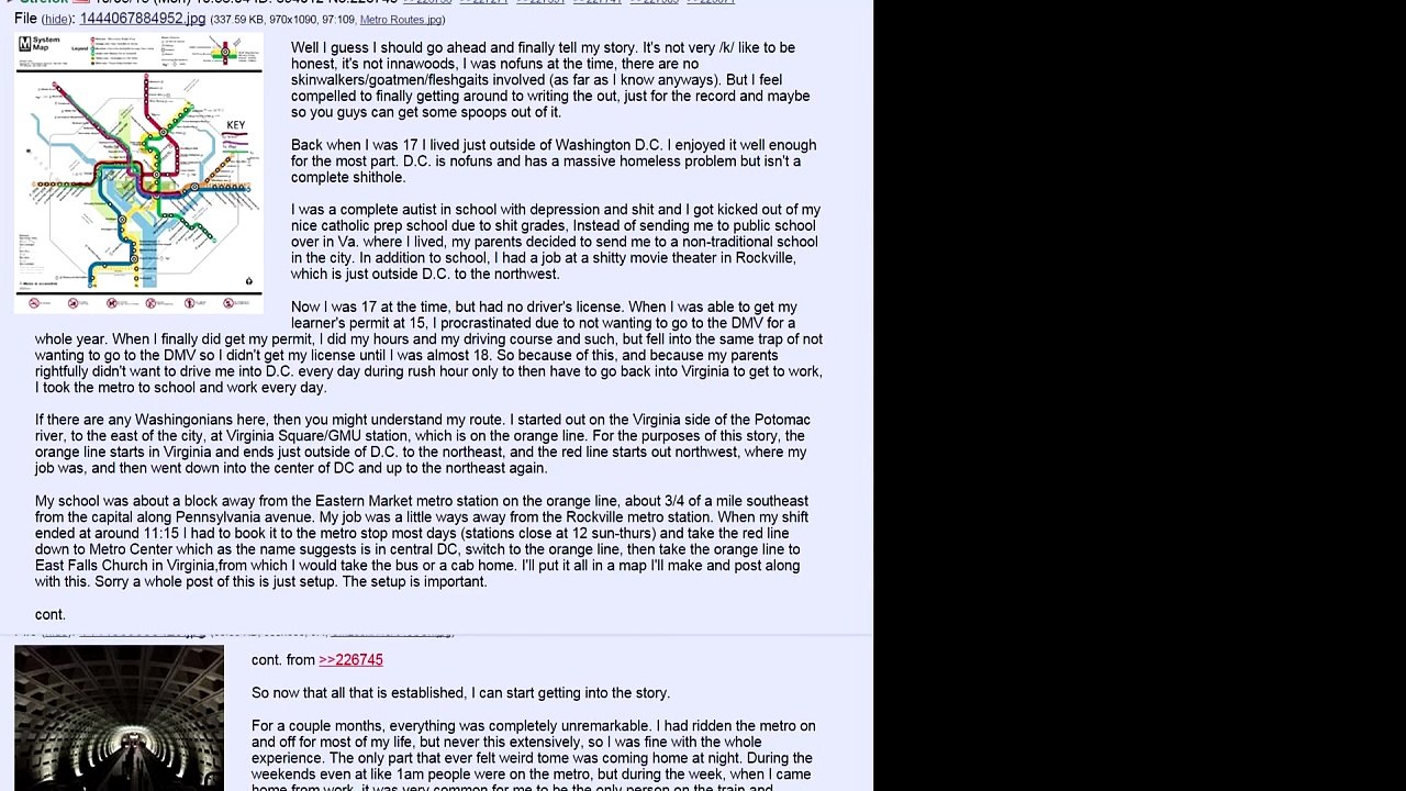 A Coisa no Metrô - Um relato do 4Chan