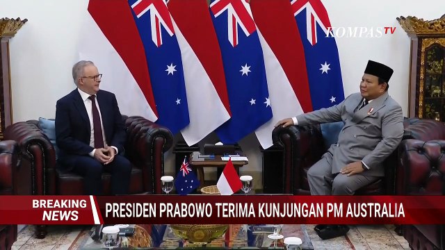 Akrab! Momen Presiden Prabowo Ngobrol Bersama PM Australia Anthony Albanese di Istana Merdeka