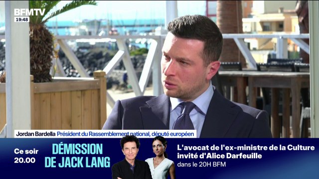 L'exécution provisoire ne se justifiait pas , affirme à nouveau Jordan Bardella à propos de la condamnation de Marine Le Pen en première instance