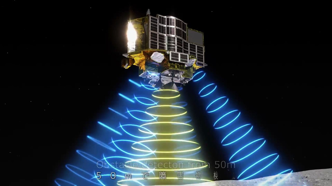 Animation Of Japan's SLIM Lunar Lander To Moon