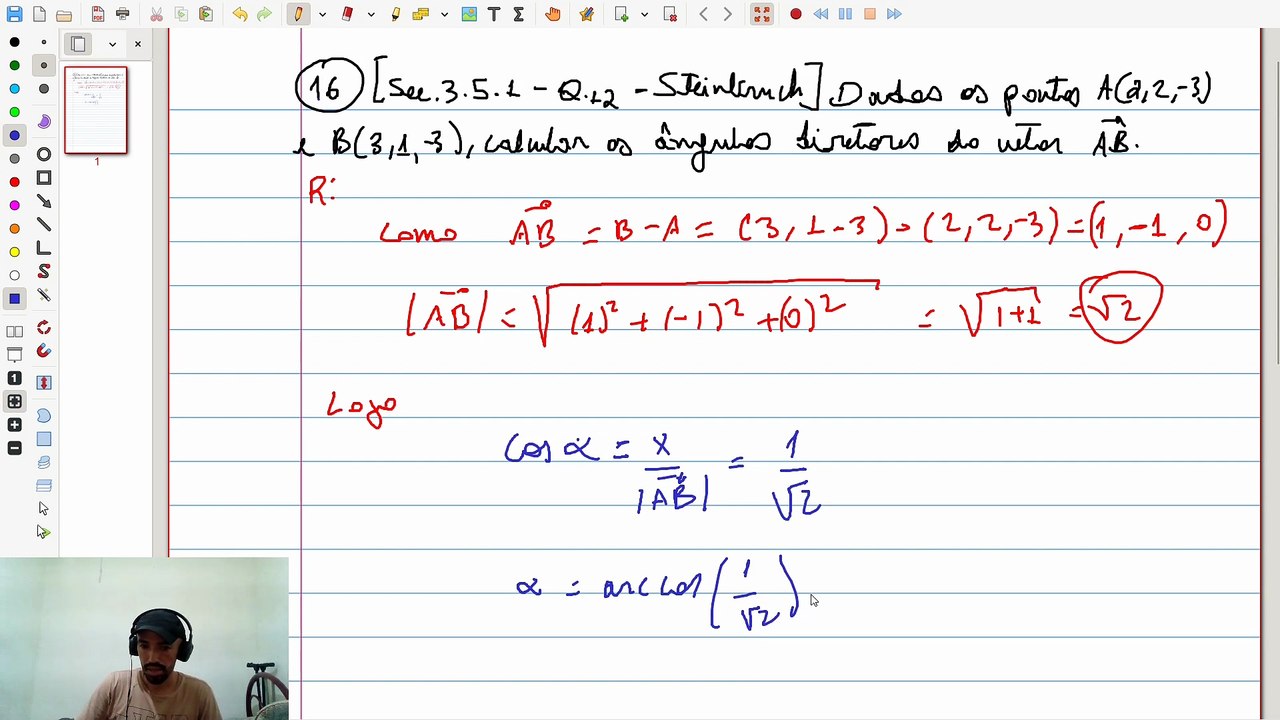 Propredades de ângulos diretores | VET&GEO-A3.27