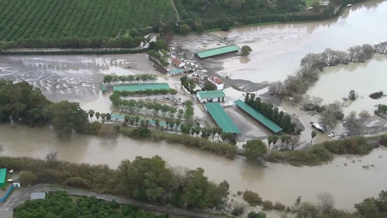Terribles inundaciones en Málaga y Cádiz