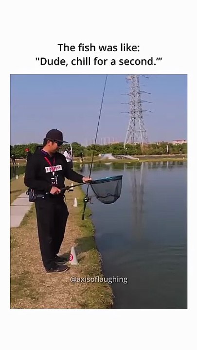 Bro is speedrunning fishing #meme