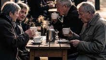 Peaceful Old Age Moments | Elderly People Enjoying Tea | AI Generated Video