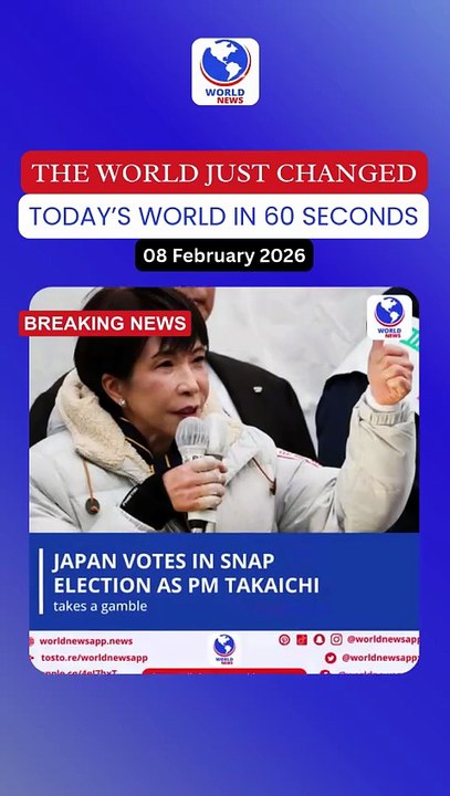 Japan votes in snap election as PM Takaichi takes a gamble