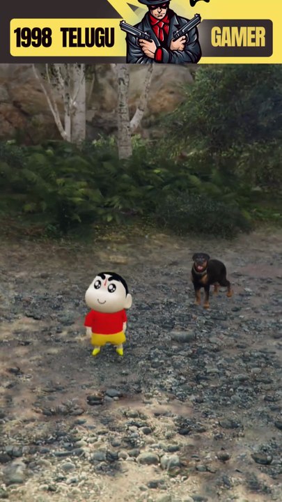 tiger and shinchan in forest