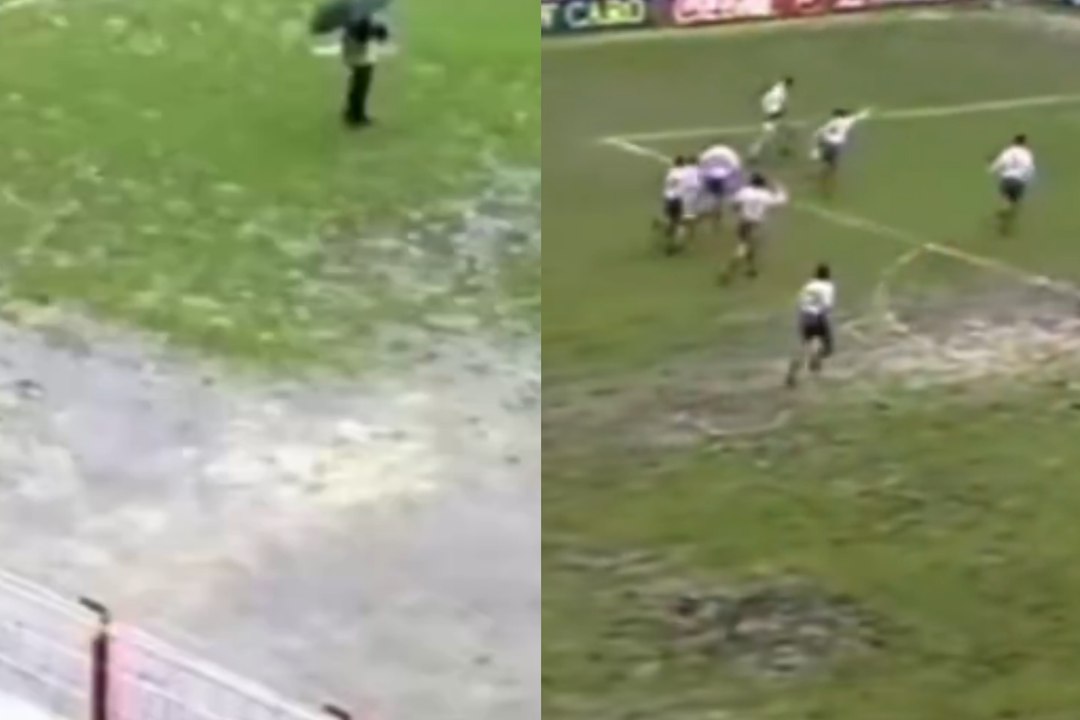 A propósito del césped de Vallecas: con este campo se jugó un Rayo-Sporting hace 31 años