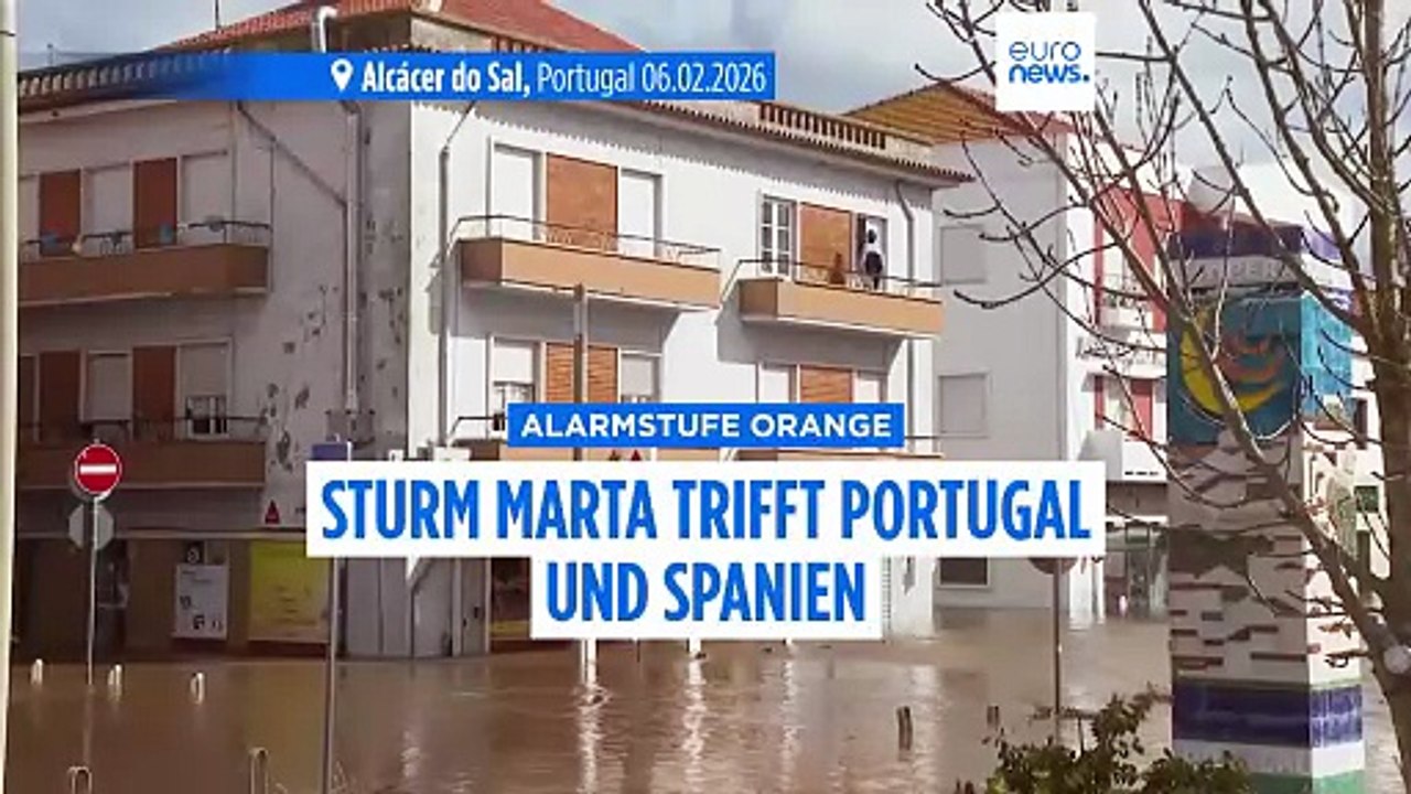 'Erdrutschgefahr!: Wird Portugal den Sturm 'Marta' überstehen? Die kritische Phase ist jetzt
