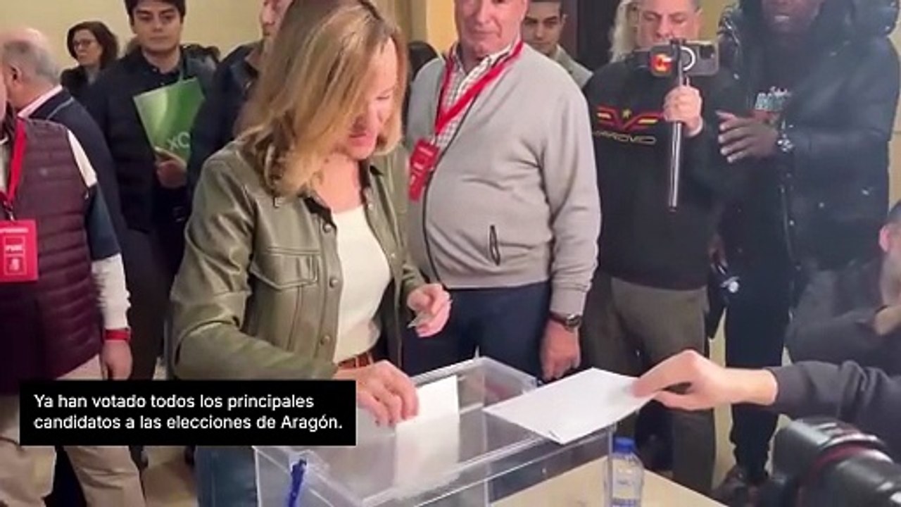 Ya han votado todos los candidatos principales en las elecciones de Aragón