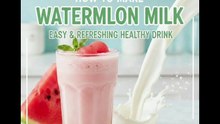 How to Make Watermelon Milk: Easy & Refreshing Healthy Drink | Smoothie.