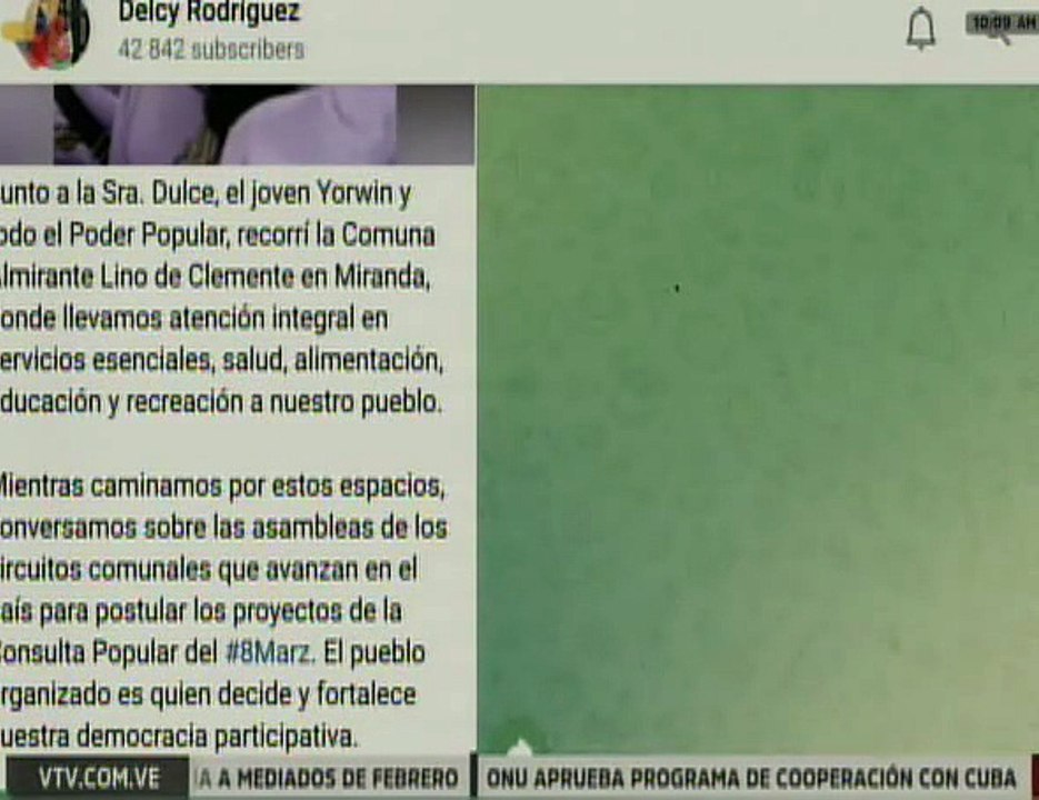 Presidenta (E) Delcy Rodríguez: Asambleas de circuitos comunales avanzan para postular proyectos
