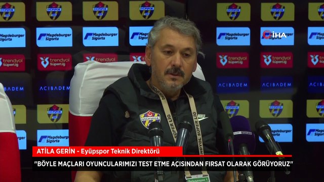 Eyüpspor Teknik Direktörü Atila Gerin'den mağlubiyet açıklaması: Tecrübe oldu