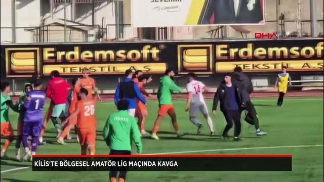 Kilis'te Bölgesel Amatör Lig maçında saha karıştı!