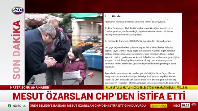 Mesut Özarslan CHP'den istifa etti