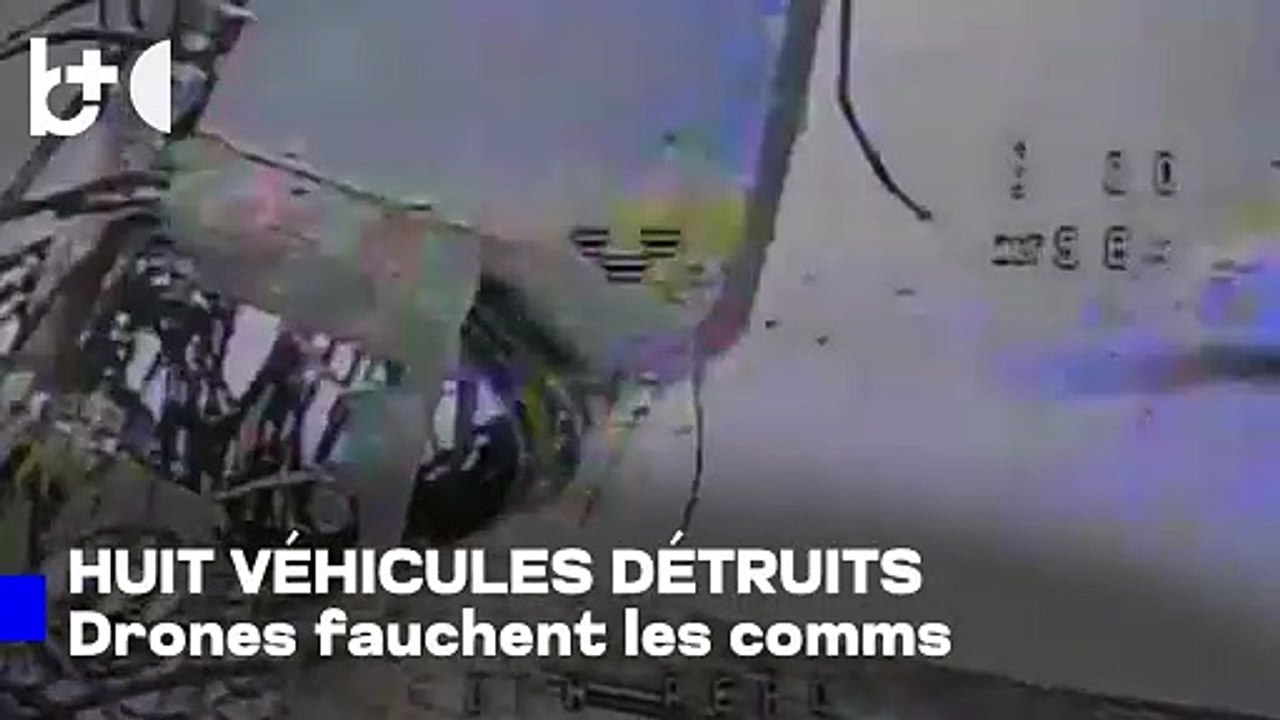 Les Ukrainiens détruisent huit véhicules russes transportant du matériel de communication