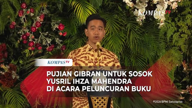 Pujian Gibran untuk Sosok Yusril Ihza Mahendra di Acara Peluncuran Buku