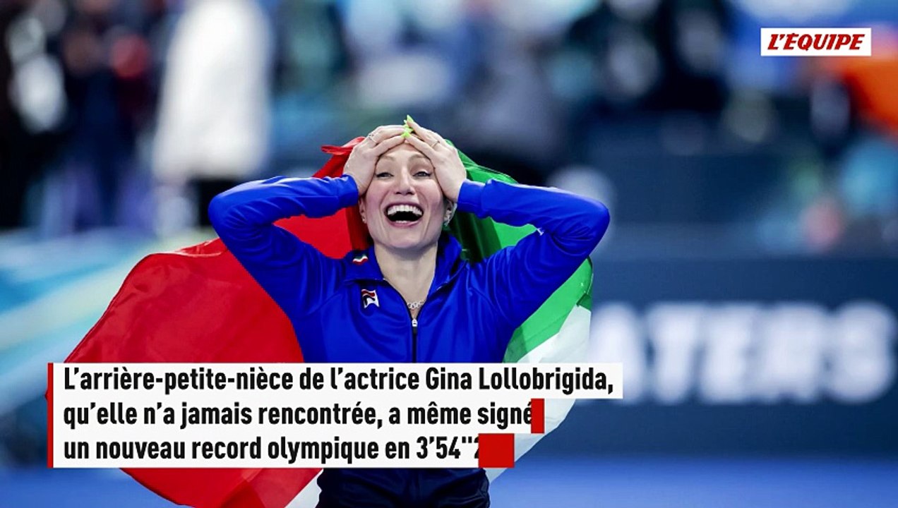 L'arrière-petite-nièce de la comédienne Gina Lollobrigida offre à l'Italie sa première médaille d'or - JO 2026 -  - Patinage de vitesse