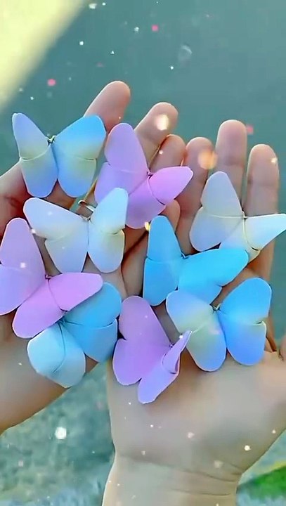 Diy butterfly without glue। #shorts #craft #diy #butterfly #papercraft #youtubeshorts #origami