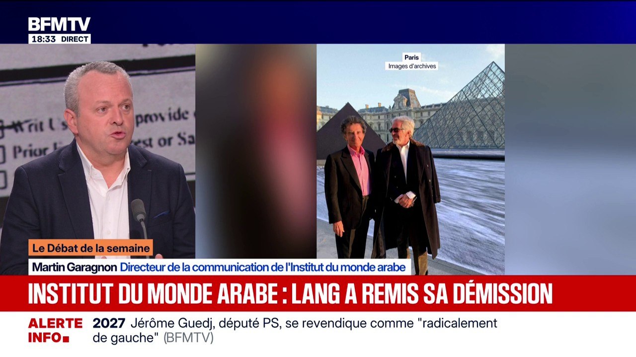 Démission de Jack Lang: "Cette décision a été prise avec beaucoup de dignité", explique Martin Garagnon, directeur de la communication de l'Institut du monde arabe