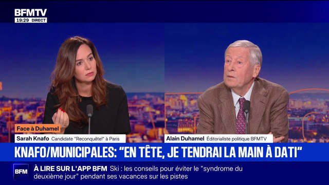 Élections municipales: Je le prends comme une insulte qu'on me dise que je suis d'extrême droite , déclare Sarah Knafo, candidate Reconquête! à Paris
