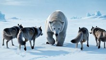 Snow Survival War – Polar Bear vs Wolf Pack