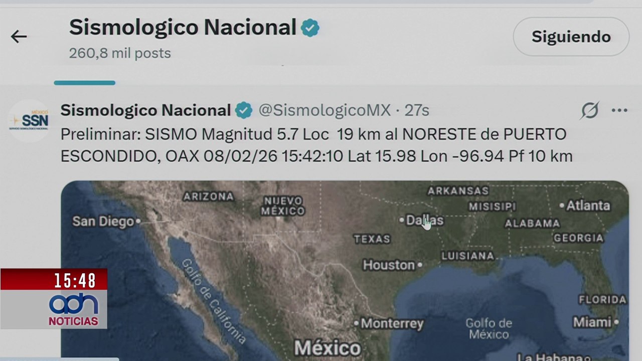 🚨¡Última Hora! Se activó la alerta sísmica en la CDMX por un sismo de 5.7 en Puerto Escondido
