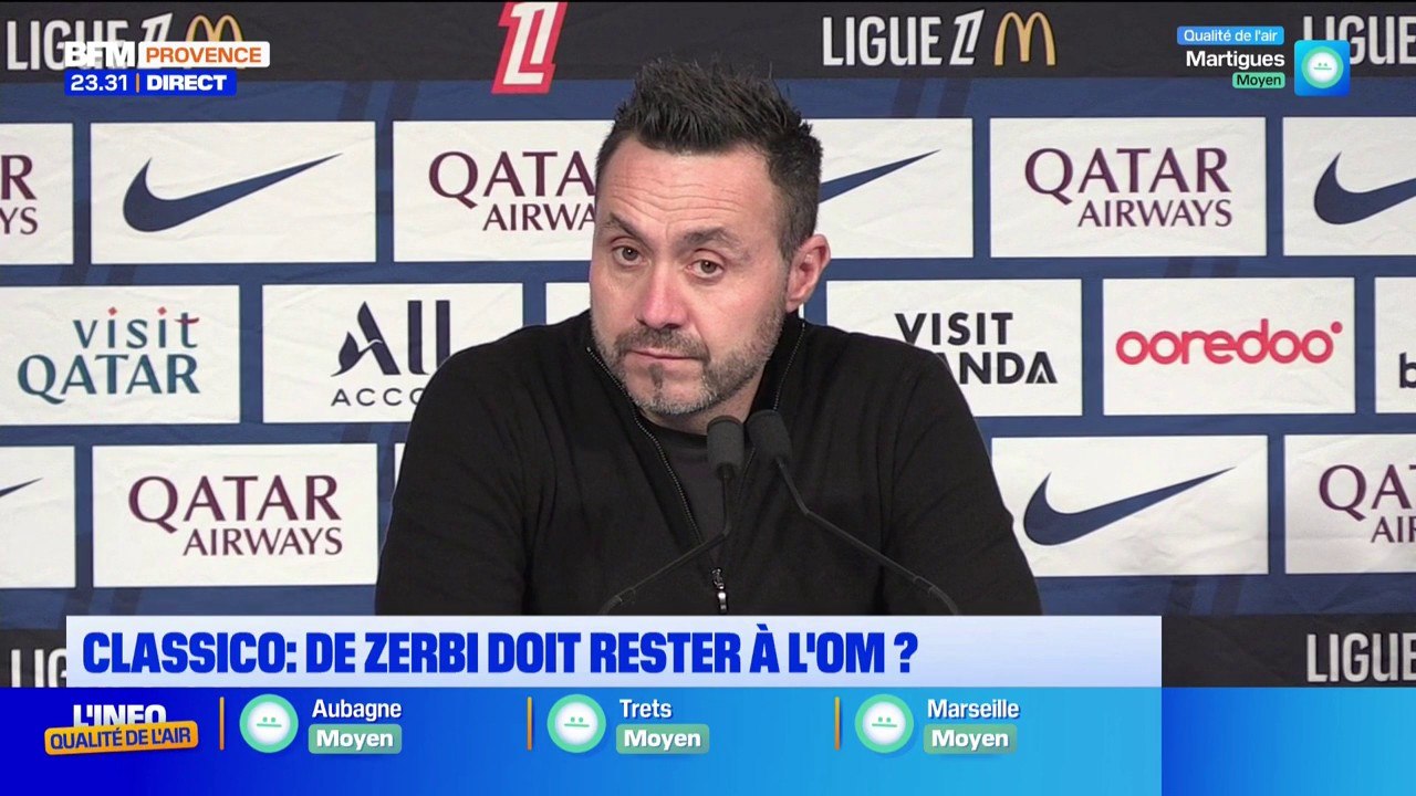 "Je ne suis pas découragé mais je suis triste" annonce Roberto De Zerbi