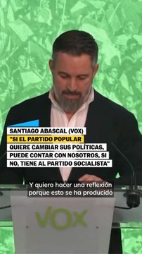 Santiago Abascal, tras las elecciones de Aragón: Si el PP quiere cambiar sus políticas, puede contar con nosotros