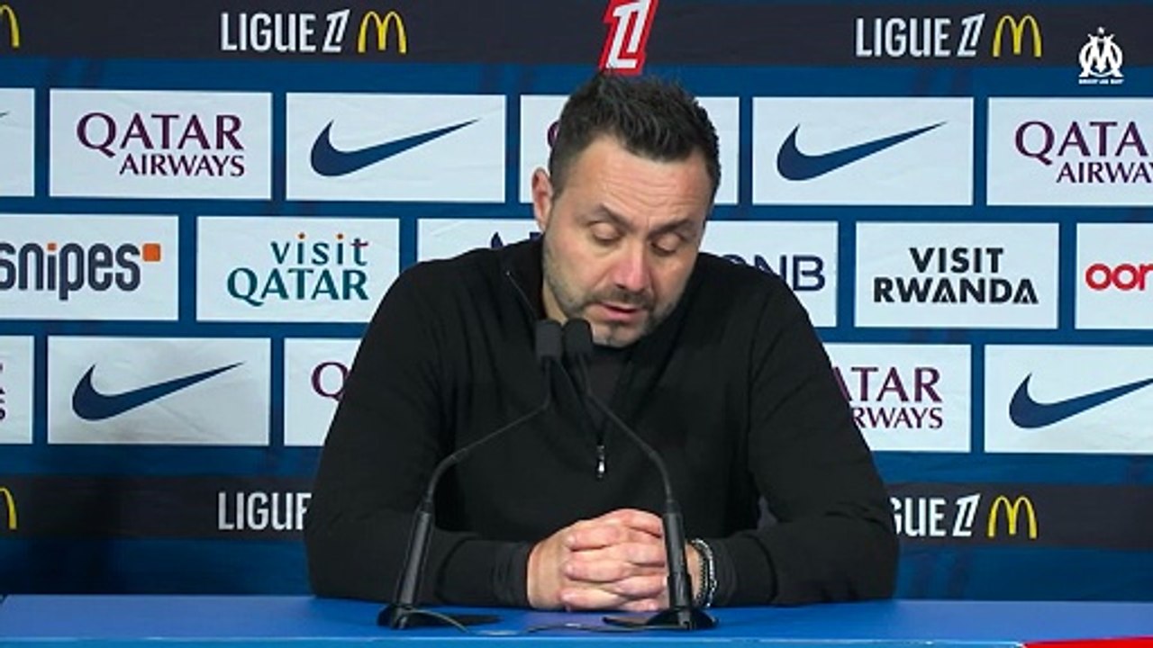 PSG 5-0 OM : La réaction de Roberto De Zerbi