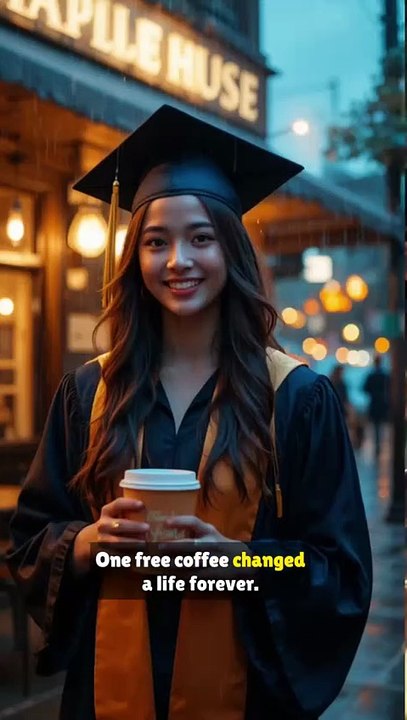 She Paid for His Coffee… and Got a $10,000 Surprise😱 #Kindness #EmotionalStory #HeartTouchingStory