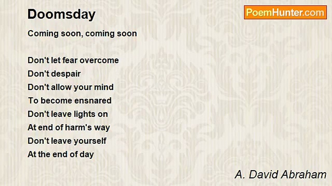 A. David Abraham - Doomsday