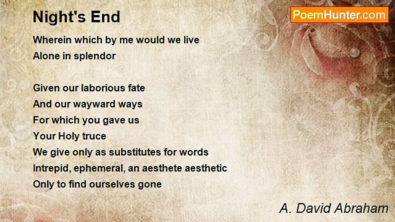 A. David Abraham - Night's End
