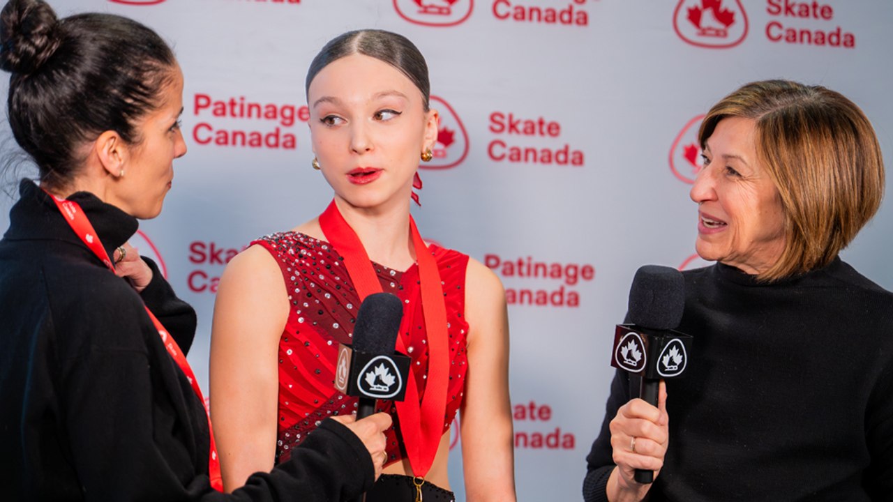 2026 Skate Canada Trophy / Trophée Patinage Canada 2026 - Novice Women - Champion Interview