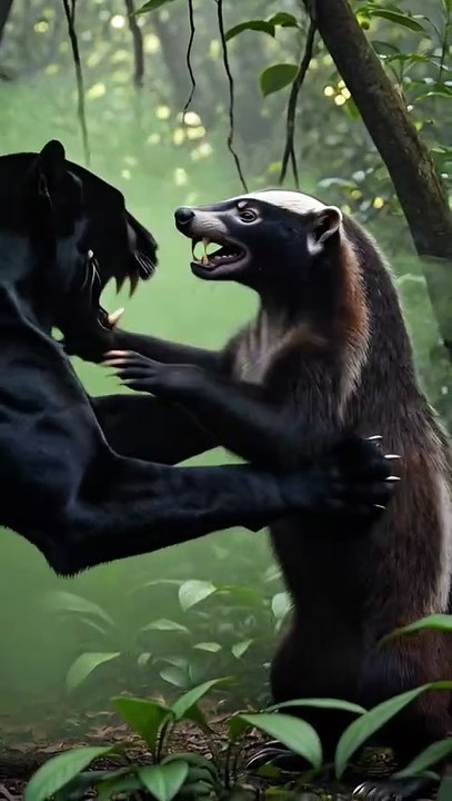 ) "Black Panther vs Honey Badger – Jungle Fight You Won’t Believe!"