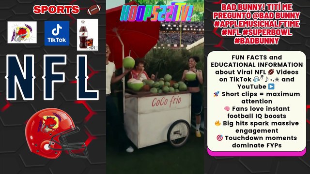 #NFL #TikTok #SuperBowl 🎧ྀི♪⋆.✮ Ep4 BAD BUNNY! Tití Me Preguntó @Bad Bunny Super Bowl #AppleMusicHalftime