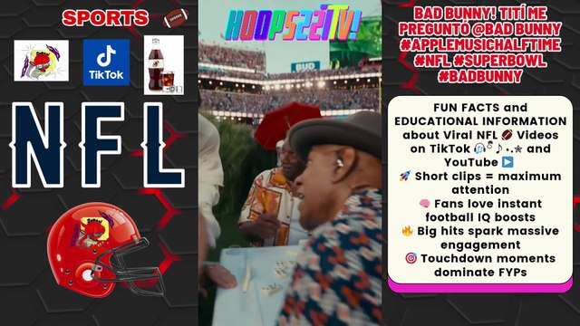 #NFL #TikTok #SuperBowl 🎧ྀི♪⋆.✮ Ep5 BAD BUNNY! Tití Me Preguntó @Bad Bunny Super Bowl #AppleMusicHalftime