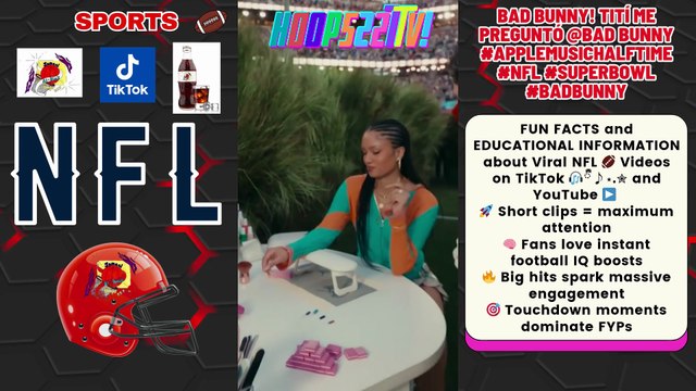 #NFL #TikTok #SuperBowl 🎧ྀི♪⋆.✮ Ep6 BAD BUNNY! Tití Me Preguntó @Bad Bunny Super Bowl #AppleMusicHalftime