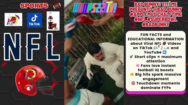 #NFL #TikTok #SuperBowl 🎧ྀི♪⋆.✮ Ep10 BAD BUNNY! Tití Me Preguntó @Bad Bunny Super Bowl #AppleMusicHalftime